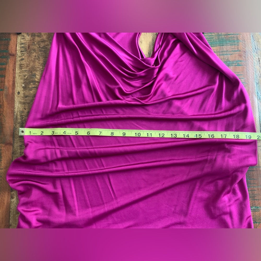 Diane Von Furstenberg Large Tank Top Sleeveless Pink Sexy Fuchsia XL summer club - Picture 12 of 12